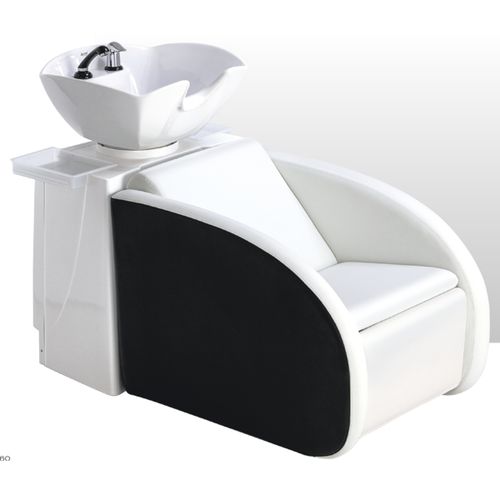 Bac à shampoing avec repose-pieds - DOMO - Ceriotti - en céramique / en cuir / 1 place