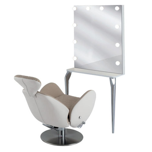 Coiffeuse contemporaine - BACKSTAGE - Ceriotti - aluminium / en mélaminé / à poser