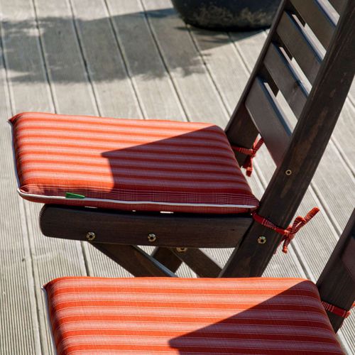 Coussin pour chaise - CROSSING - Pircher - extérieur / rectangulaire / à rayures
