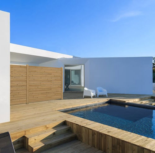 Paravent contemporain - OSTRO - Pircher - en pin / de jardin