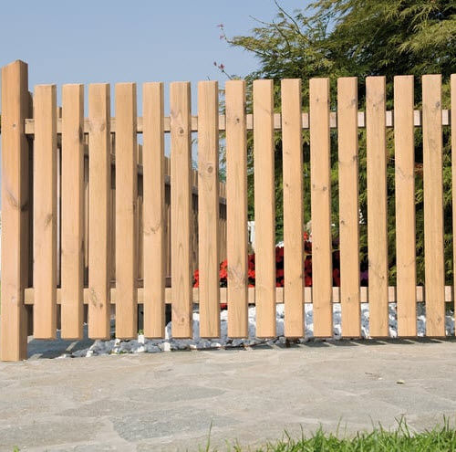 Clôture à barreaux - MERANO  - Pircher - de jardin / en mélèze / contemporaine