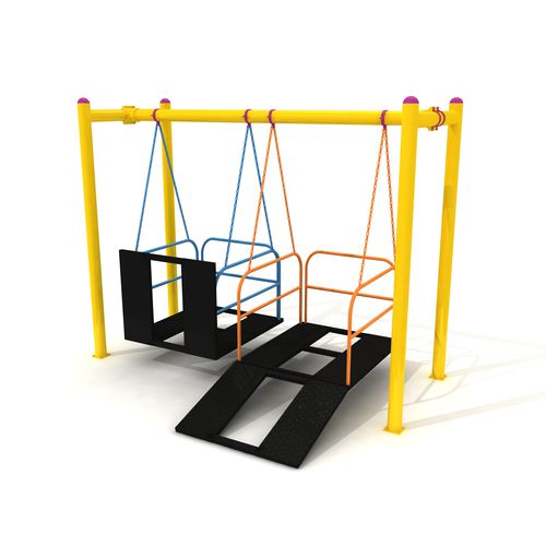 Balançoire en bois - MAE-036 - Mertoglu - pour parc de jeux / pour personnes à mobilité réduite
