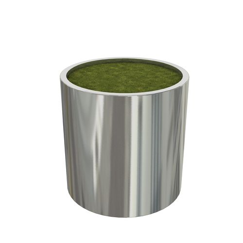 Pot de fleur en tôle - MKS - Mertoglu - en acier inoxydable / sous plancher / rond