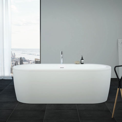 Baignoire ovale - SLIM CENTRAL - Aquaestil plus - en îlot / en acrylique / thermale
