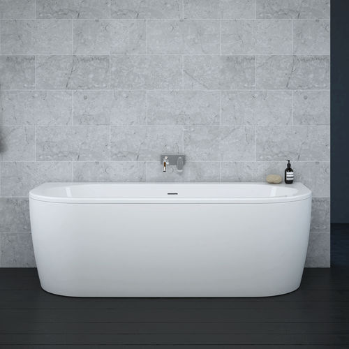 Baignoire ovale - SLIM WALL - Aquaestil plus - à poser / en acrylique / thermale
