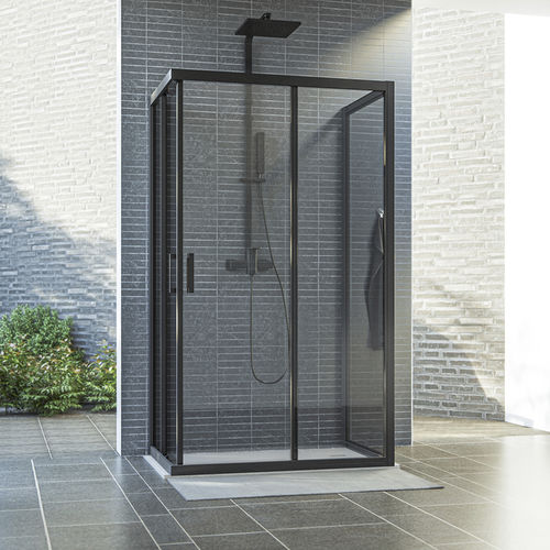 Paroi de douche fixe - SAVANA W+ - Aquaestil plus - coulissante / en verre trempé / professionnelle