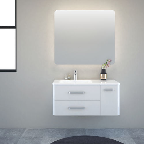 Meuble vasque double - CHARM - Aquaestil plus - suspendu / MDF / en métal
