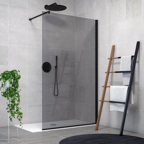 Paroi de douche fixe - ZENITH WALL - Aquaestil plus - d'angle / en verre trempé / en verre fumé