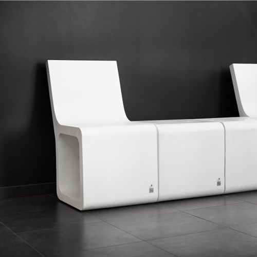 Chaise contemporaine - HARMONY - Modern Line - d'extérieur / d'intérieur / en satin