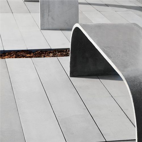 Dallage en béton - LONGER  - Modern Line - d'extérieur / de terrasse / lisse