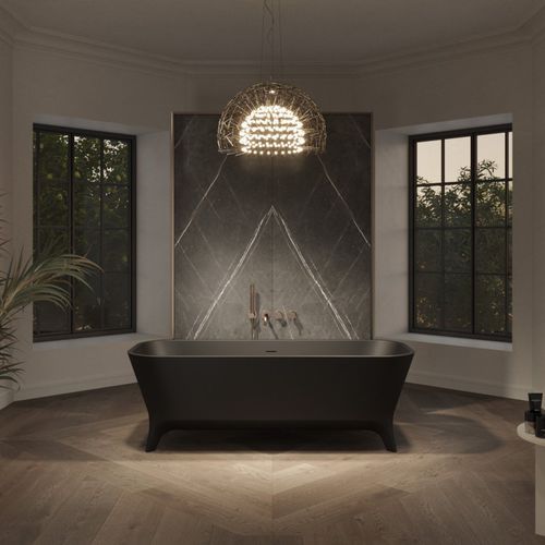 Baignoire en îlot - MIRAM - Riluxa - pour habitat / en Solid Surface / contemporaine