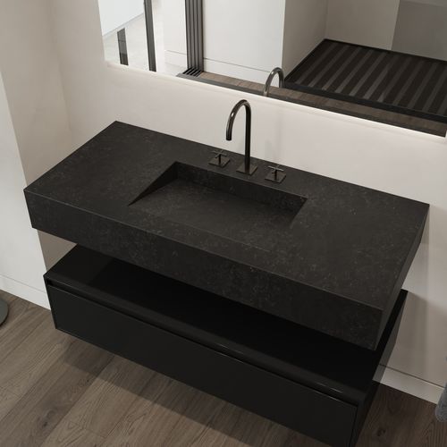Vasque suspendue - ARMONY - Riluxa - en Silestone® / rectangulaire / sans trou