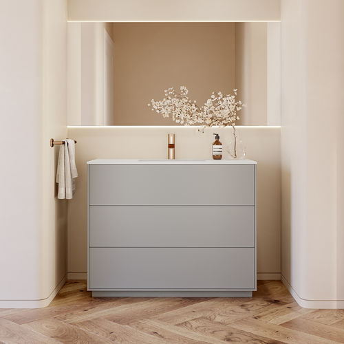 Meuble vasque à poser - GAIA VANITY UNIT - Riluxa - MDF / contemporain / sans porte