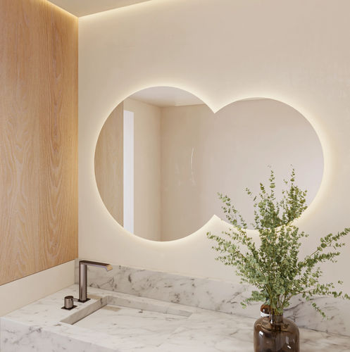 Miroir de salle de bain mural - ECLIPSE - Riluxa - contract / pour hôtel / pour centre de spa
