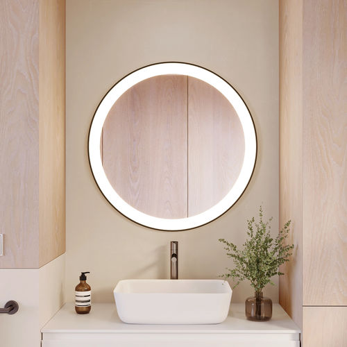 Miroir de salle de bain mural - SELENE - Riluxa - pour sanitaire / contemporain / rond