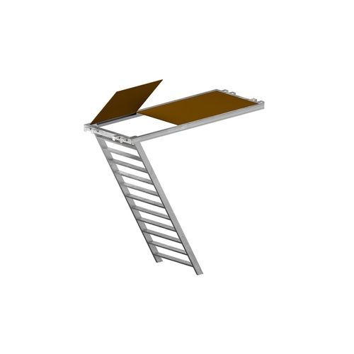Plateau d'échafaudage aluminium - TAVAB65-180DX - Comipont S.p.A. - en bois