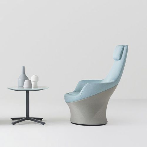 Fauteuil contemporain - DUAL - STUDIO TK - en tissu / à dossier haut / avec repose-tête