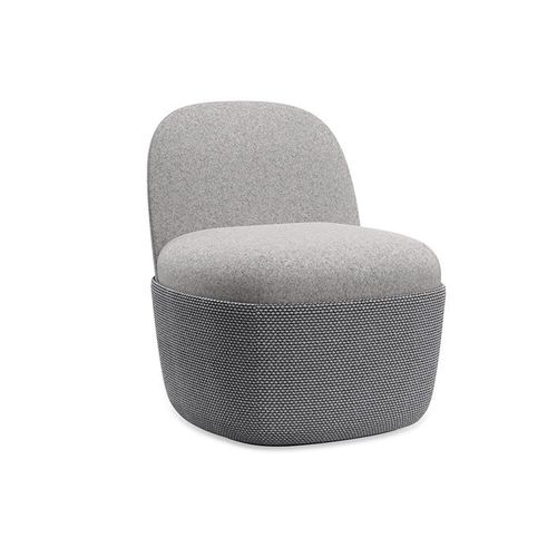 Chauffeuse contemporaine - CESTO - STUDIO TK - en tissu / grise / noire