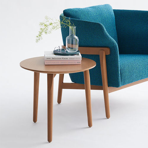 Table d'appoint contemporaine - HAVN - STUDIO TK - en placage de bois / en stratifié / avec piètement en bois