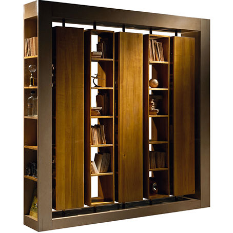 Bibliothèque classique - VIREVOLTE - Félix Monge - en bois / pivotante