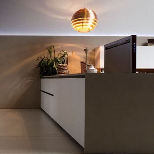 Hotte de plan de travail - LA-90-DWN-SS - Luxair Cooker Hoods Kitchen Extractors - avec éclairage intégré