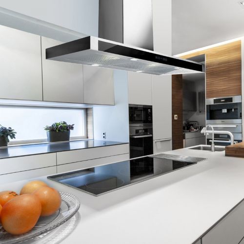 Hotte îlot - LA-90-FSL-ISL - Luxair Cooker Hoods Kitchen Extractors - avec éclairage intégré