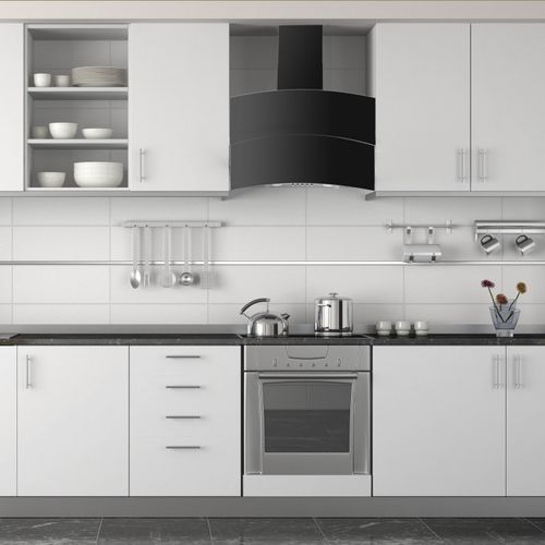 Hotte murale - LA-60-HUBBLE - Luxair Cooker Hoods Kitchen Extractors - avec éclairage intégré / design original