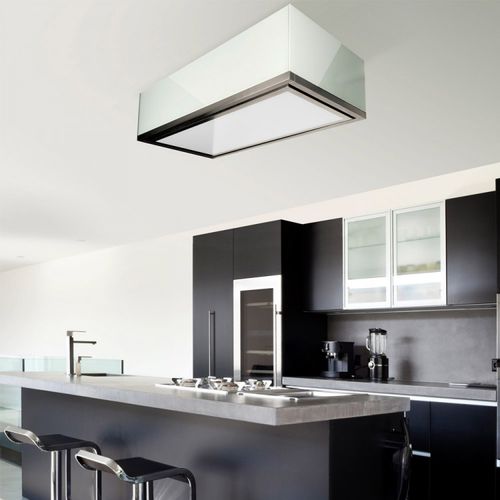 Hotte îlot - LA-120-LUMEN - Luxair Cooker Hoods Kitchen Extractors - avec éclairage intégré / design original