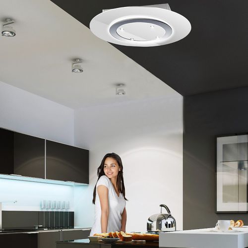 Hotte de plafond - LA-90-GRAVITY-STRATOS-WHT - Luxair Cooker Hoods Kitchen Extractors - à recyclage / avec éclairage intégré / design original
