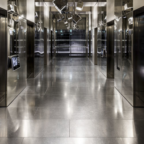 Carrelage en acier inoxydable - SPIN® - HobaSteel - brillant / d'intérieur / d'extérieur