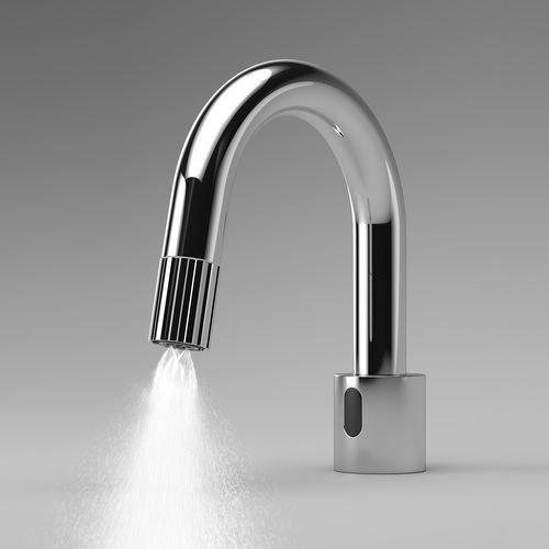 Mitigeur de vasque - Design Line IR-Sensor - Swiss Eco Line - à poser / électronique / en métal chromé