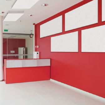 Panneau acoustique pour plafond - SERENITY QUIET - Moving Designs Ltd - pour mur / en tissu / rectangulaire