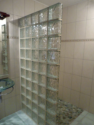 Brique de verre carrée - Kowalski SA - courbe / à relief / pour façade