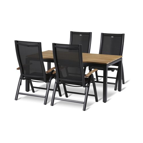 Table à manger contemporaine - BARTOLI - Hartman Outdoor Products BV - en teck / en aluminium / rectangulaire