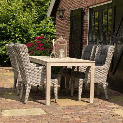 Table à manger contemporaine - PICASSO - Hartman Outdoor Products BV - en teck / rectangulaire / résidentielle