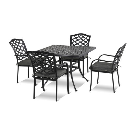 Ensemble table et chaises contemporain - BERKELEY - Hartman Outdoor Products BV - de jardin / en aluminium / résidentiel