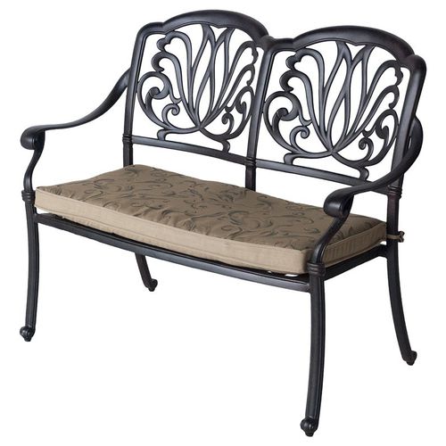 Banc de jardin contemporain - AMALFI - Hartman Outdoor Products BV - en fonte d'aluminium / avec dossier