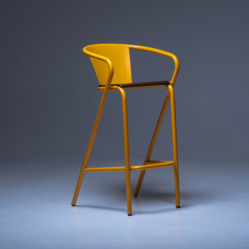 Chaise de bar contemporaine - BICAstool CLASSIC - BICA chair - d'extérieur / d'intérieur / en métal peint