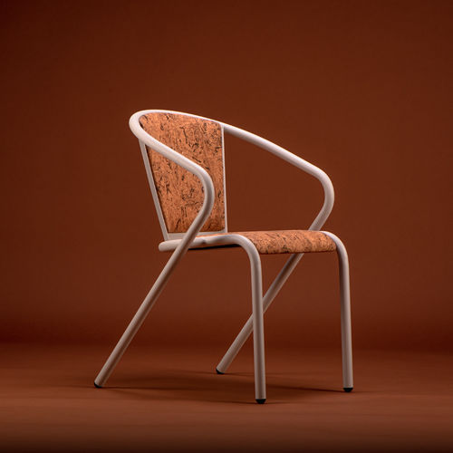 Chaise contemporaine - BICAchair XL - BICA chair - d'intérieur / en liège / avec piètement en acier