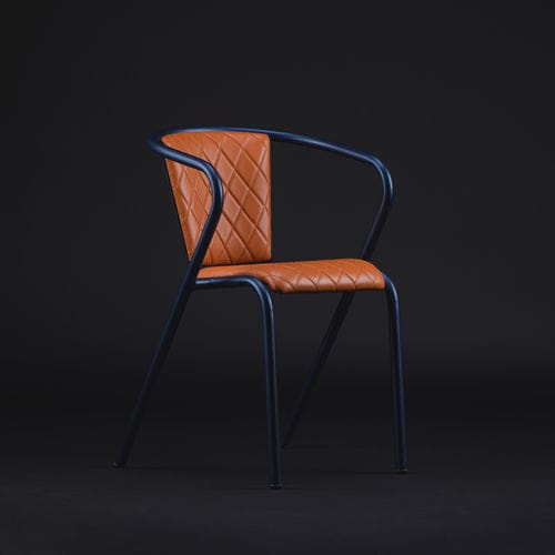 Chaise contemporaine - BICAchair GENTS - BICA chair - d'intérieur / en cuir / avec piètement en métal