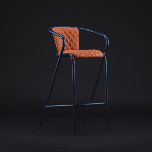 Chaise de bar contemporaine - BICAstool GENTS - BICA chair - d'intérieur / en cuir / en métal