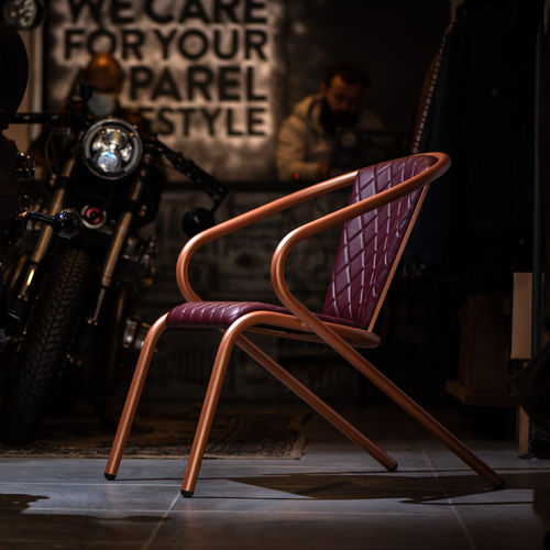 Fauteuil contemporain - BICAlounge &amp; BICAchair GENTS - BICA chair - en cuir / tapissé / couleur personnalisable
