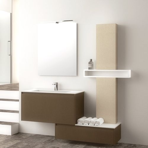 Meuble vasque suspendu - RELAX 1 - IOTTI BY MENOZZI - en bois / contemporain / en kit