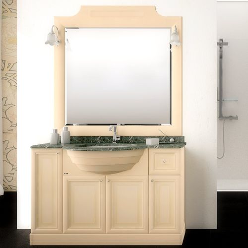 Meuble vasque à poser - LIBERTY 2 - IOTTI BY MENOZZI - en bois / classique / avec miroir