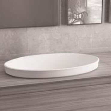 Vasque semi-encastrée - SKIN/OS - IOTTI BY MENOZZI - en Solid Surface / ovale / contemporaine