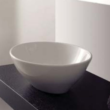 Vasque à poser - OVO 8011 - IOTTI BY MENOZZI - en céramique / ovale / contemporaine
