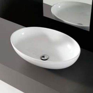 Vasque à poser - SOFTLY/OA , SOFTLY/OAR - IOTTI BY MENOZZI - en céramique / ovale / contemporaine