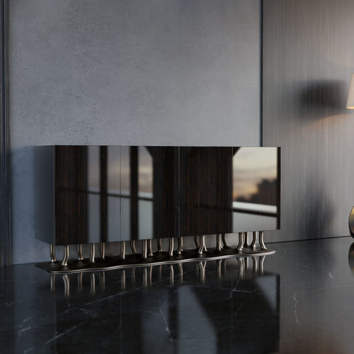 Buffet contemporain - ALLANA  - KARPA - en ébène / en résine / en fibre de verre