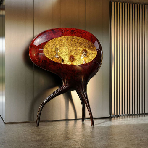 Vitrine contemporaine - ORACLE - KARPA - en îlot / en résine / en fibre de verre