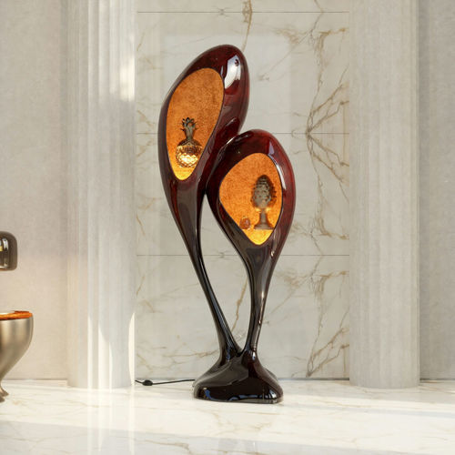 Vitrine contemporaine - ORIGIN - KARPA - sur piétement / en verre / en résine